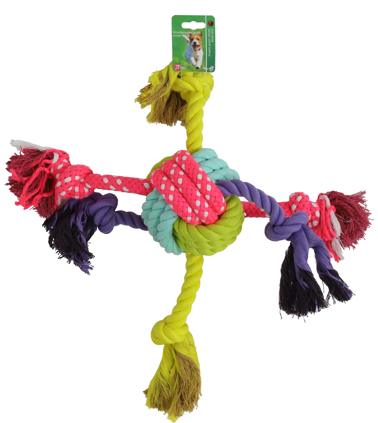 Knoopbal + knoopslierten 43cm