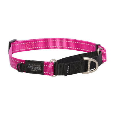 Rogz Utility Control halsband XL roze