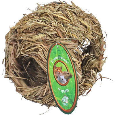 Knaagdiernest gras 4-gaats, 10 cm