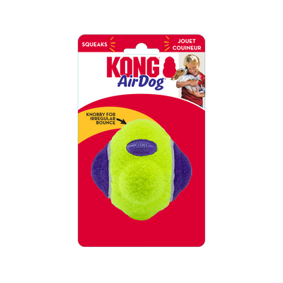 Kong airdog squeaker knobby ball M/L
