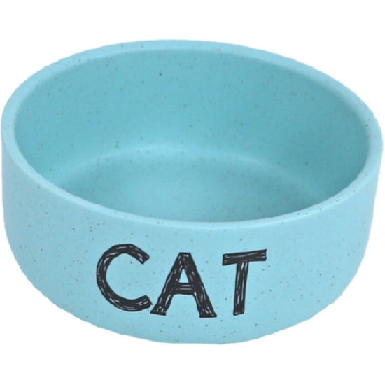 Boon eetbak steen CAT mat mint blauw, 12cm