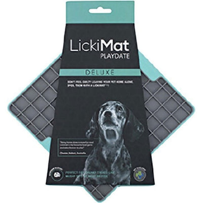 Lickimat Tuff Playdate blauw/ grijs 20cm