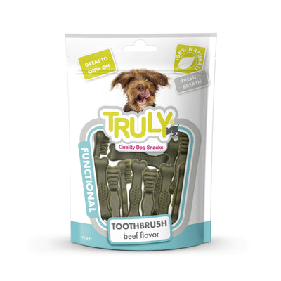 Truly Dog Dental Toothbrush beef flavour 90gr.