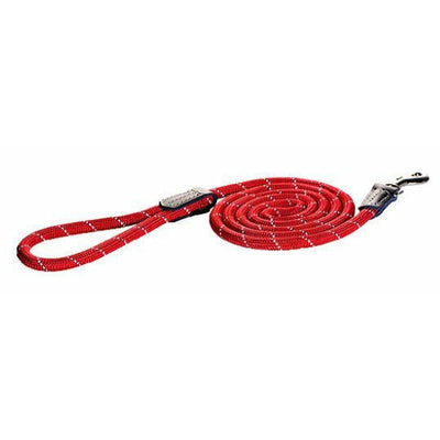 Rogz Rope hondenriem L rood, 1,8mtr.