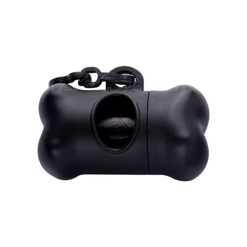 Losse verkoop - Nutriment poepzak dispenser bot zwart, inclusief 20 poepzakjes