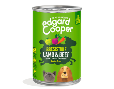 Edgard & Cooper Adult natvoer blik Lamb & Beef 400gr.