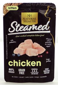 Natural Health Cat Steamed Kitten Chicken 85gr.