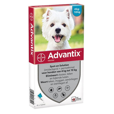 Advantix spot on 100/500 hond 4 kg tot 10 kg