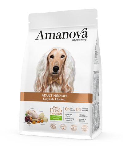 Amanova Adult MEDIUM Dog Exquisite Chicken 12kg