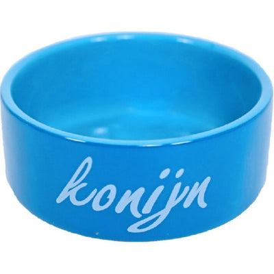Boon konijnen eetbak steen blauw, 12cm