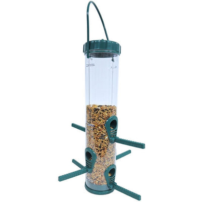 Plastic vogelvoeder-automaat, 6 gaats