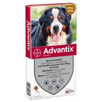 Advantix spot on 600/3000 hond 40kg tot 60kg