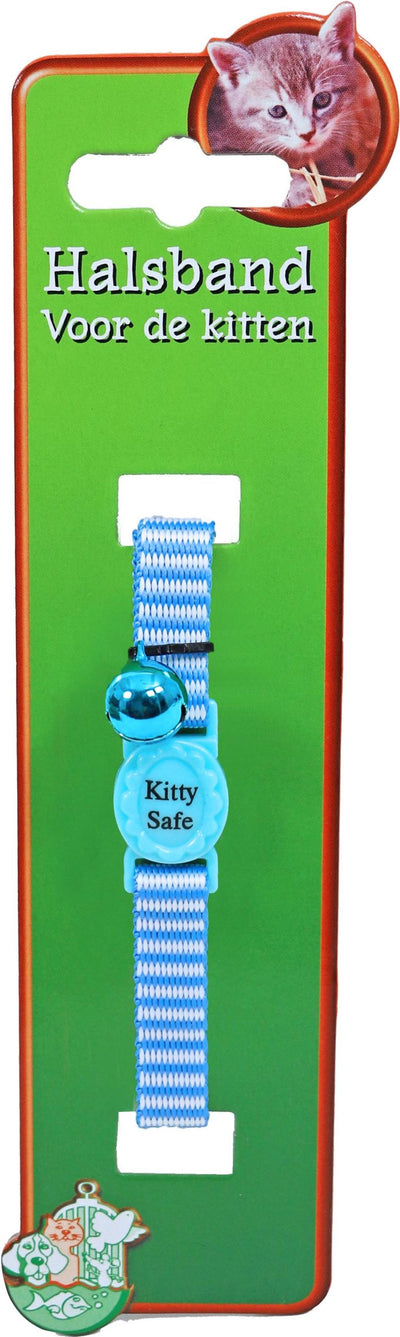 Boon kittenhalsband blauw gestreept