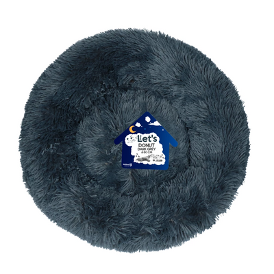 Let's Sleep Donut Donkergrijs 100cm