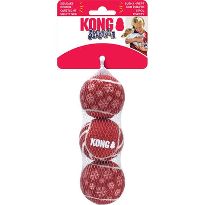 Kong Kerstballen met piep - 3 stuks