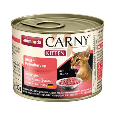 Animonda Carny Kitten rund/ kalkoenhart 200gr.