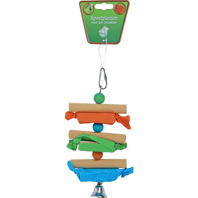 Boon vogelspeelgoed ladder hout/ kunststof met papier, 20cm