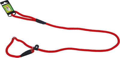 Boon Dog fashion Retrieverlijn met dubbele stop rond 1cm x 150cm, rood