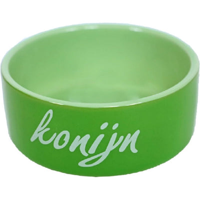 Boon konijnen eetbak steen groen, Ø 12 cm