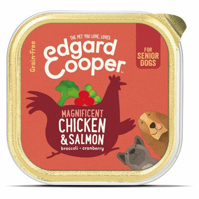 Edgard & Cooper Senior natvoer Chicken & Salmon 150gr.