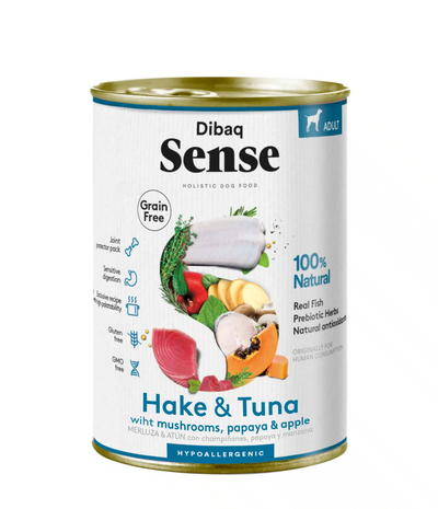 Dibaq Sense blik hond - Heek & Tonijn 380gr.