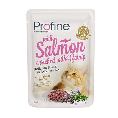Profine Kitten Pouch Salmon Fillets in Jelly 85gr.