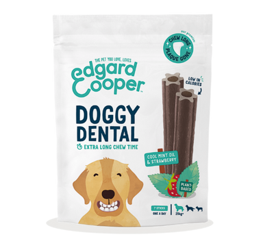 Edgard & Cooper Doggy Dental munt & aardbei L