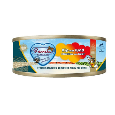 Renske natvoer hond kip met rund 95gr.