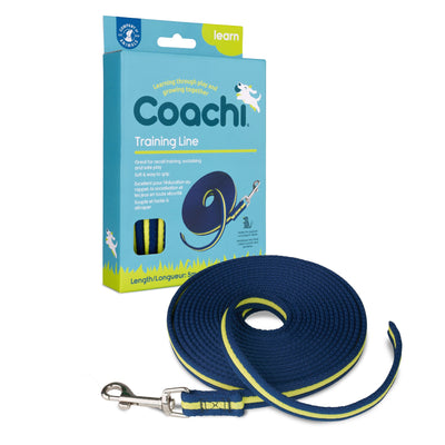 Coachi trainingslijn navy/ lime 5 meter