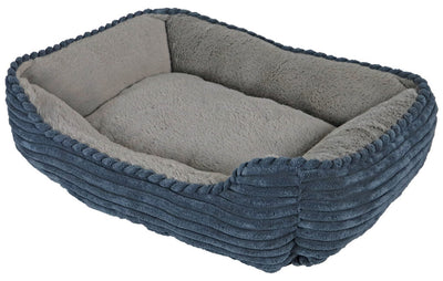Boon divan corduroy 50 x 40cm blauw/ grijs