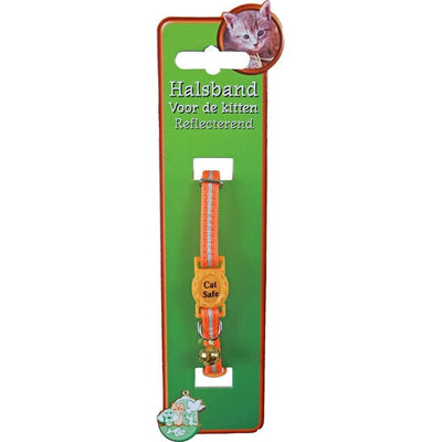 Boon kittenhalsband polyester neon, oranje reflecterend
