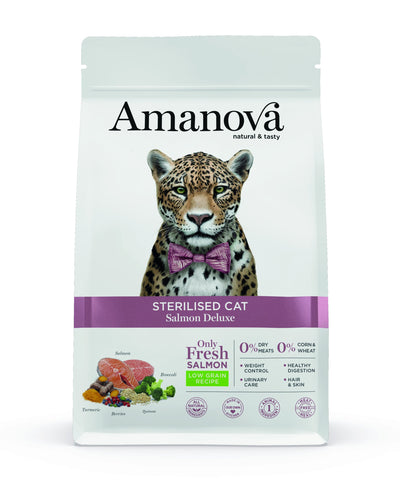 Amanova Sterilised Cat Salmon Deluxe 1.5kg