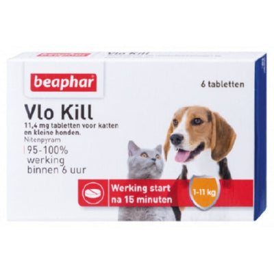 Beaphar Vlo Kill kleine hond en kat tot 11 kg