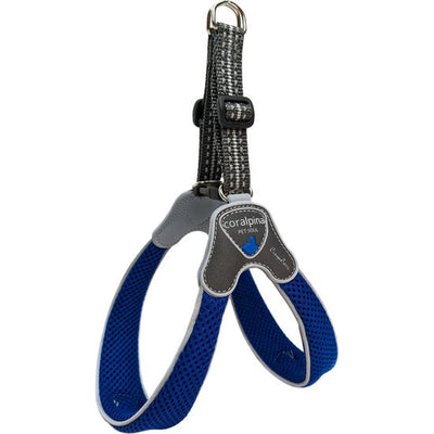 Coralpina hondenharnas Cinquetorri blauw, maat 8