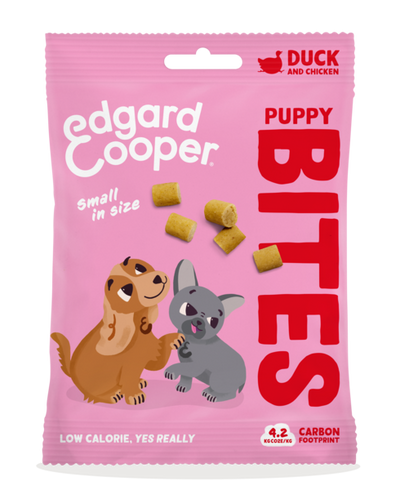 Edgard & Cooper Puppy Bites Small Eend & Kip 50gr.