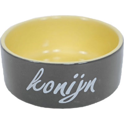 Boon konijnen eetbak steen grijs, Ø 12 cm