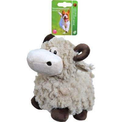 Boon Pluche Schaap Beige met piep 18cm