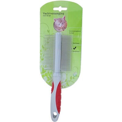 Kattenkam dubbel middel/ grof