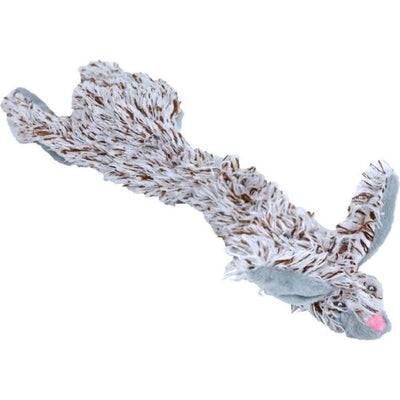 Boon plat konijn met piep, pluche 35cm lichtgrijs