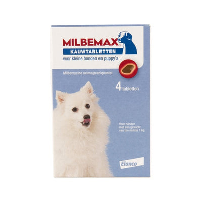 Milbemax kauwtablet puppy/ kleine hond 1-5kg