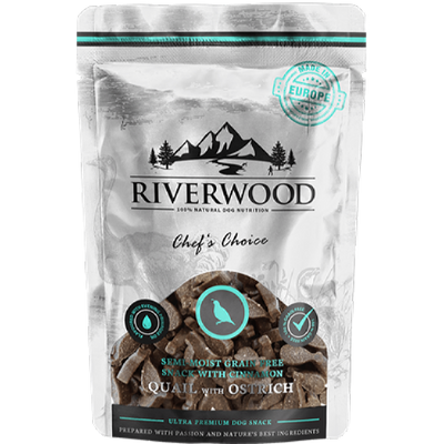 Riverwood snack Chef's Choice - Kwartel & Struisvogel