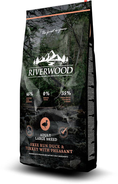 Riverwood Adult Large Breed Eend & Kalkoen met Fazant 2kg