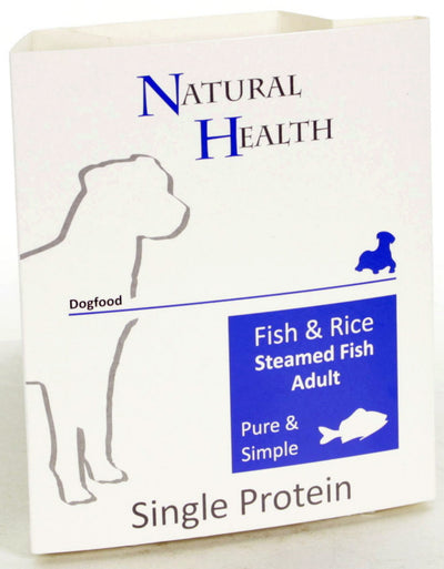 Natural Health Dog Steamed Pure & Simple Fish & Rice 395gr