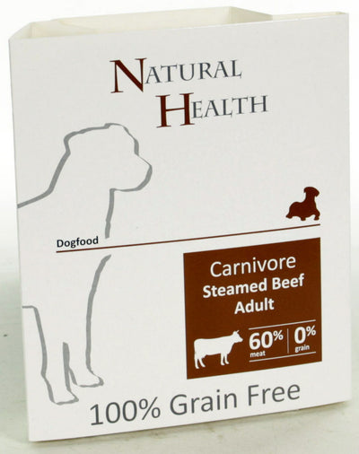 Natural Health Dog Steamed Carnivore Beef 395gr