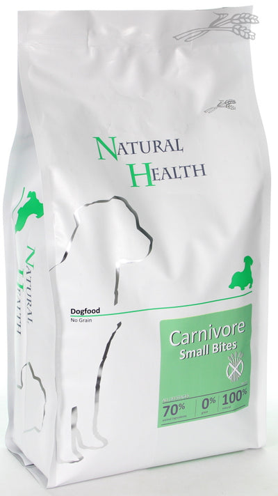 Natural Health adult dog Carnivore Small Bite 3kg