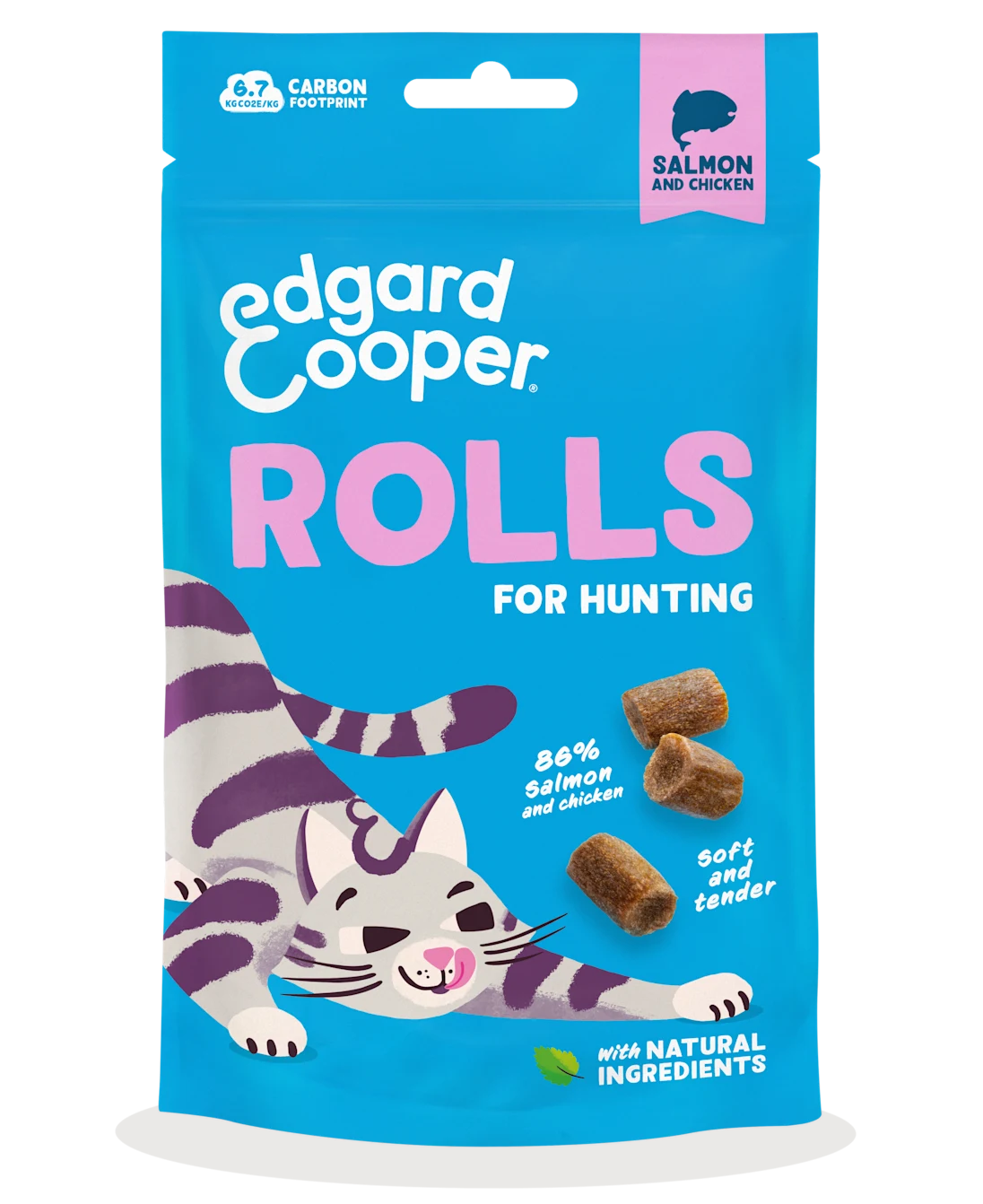 Edgard & Cooper Cat Rolls Zalm 45gr.