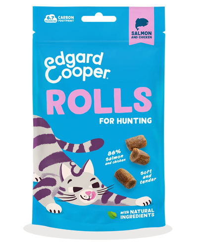 Edgard & Cooper Cat Rolls Zalm 45gr.