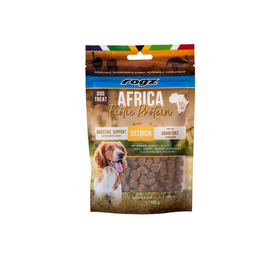Rogz Dog Africa Treats Digestive Struisvogel 100gr.