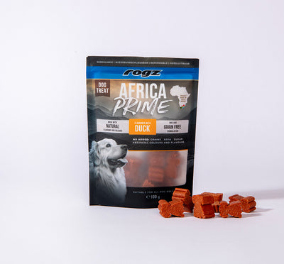 Rogz Dog Africa Prime Treats Eend 100gr.
