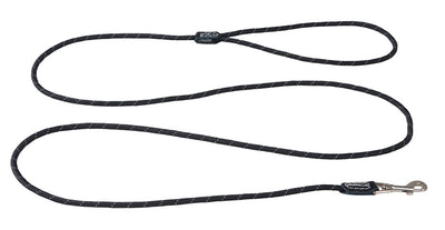 Rogz Rope hondenriem S zwart, 1,8mtr.
